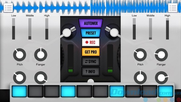 Giao diện phần mềm Tap The DJ - Musical Continuum cho Windows 10