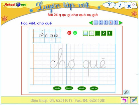 Tập viết chữ Việt 1