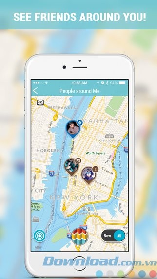 Xem bạn bè xung quanh