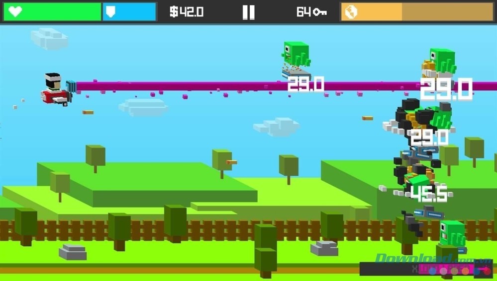 Giao diện chính của game Tappy Sky cho máy tính và Windows Phone