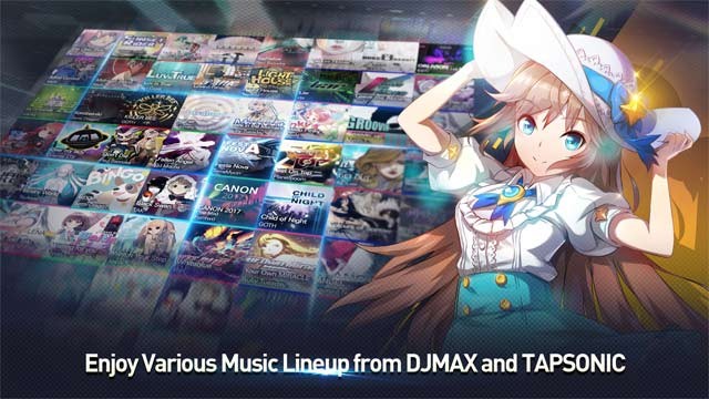Nhiều bài hát và bản nhạc từ DJMAX và TAPSONIC