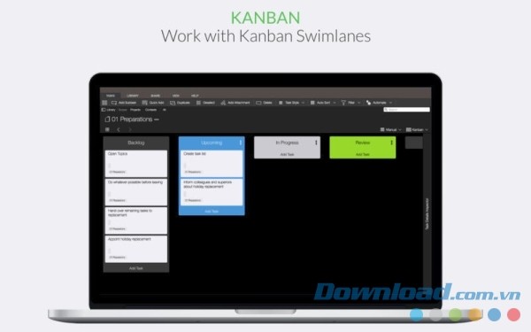 Taskfabric cho Mac rất dễ sử dụng