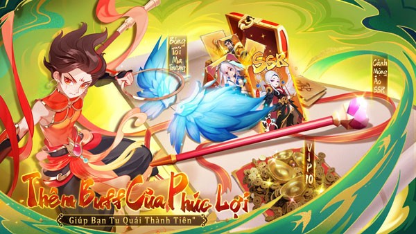 Thêm Buff của phúc lợi, giúp bạn tu quái thành tiên