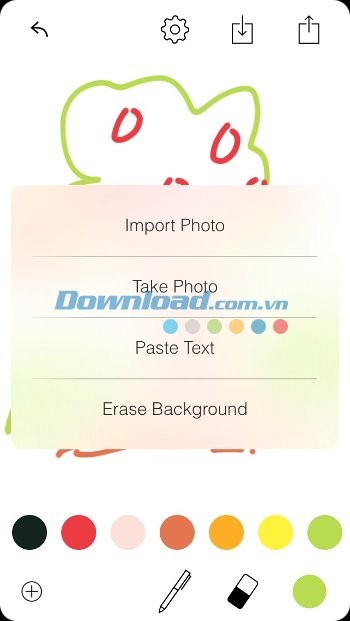 Thêm ảnh nền và text