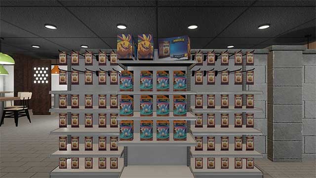 Sắp xếp các gói thẻ mới nhất lên kệ và tự định giá