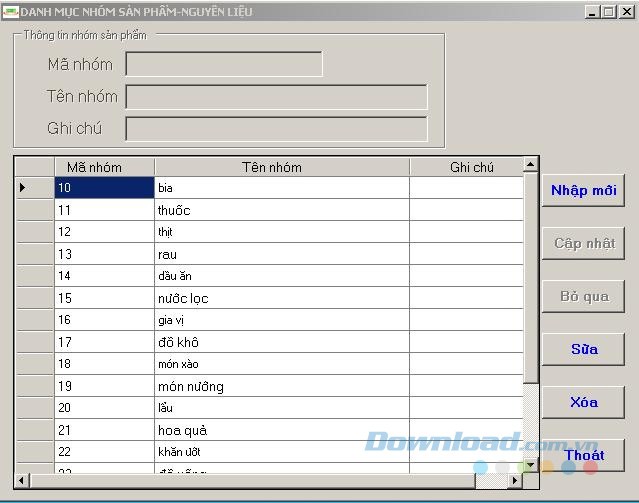 Danh mục sản phẩm