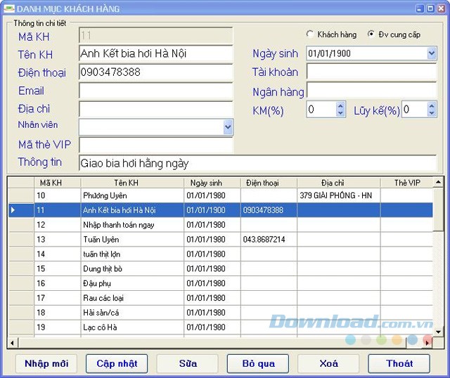 Quản lý khách hàng