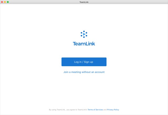 Đăng ký hoặc đăng nhập TeamLink cho Mac bằng tài khoản Google