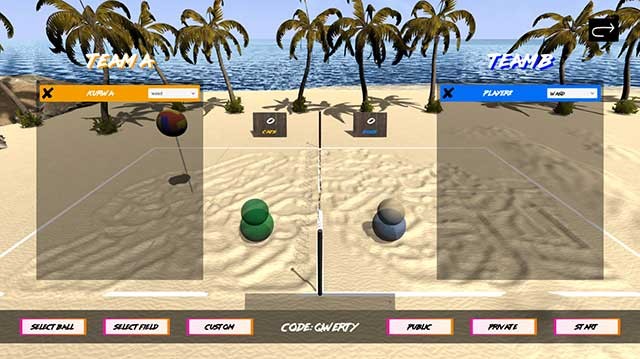 TeamPlay là game bóng chuyền bãi biển đề cao tinh thần đồng đội