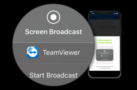 TeamViewer 14 chia sẻ màn hình iOS mới