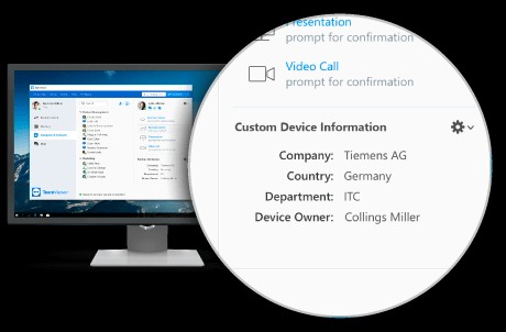 TeamViewer 14 tùy biến thông tin thiết bị