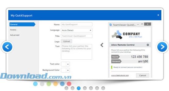 Tính năng gắn mô đun khách hàng với thương hiệu của công ty