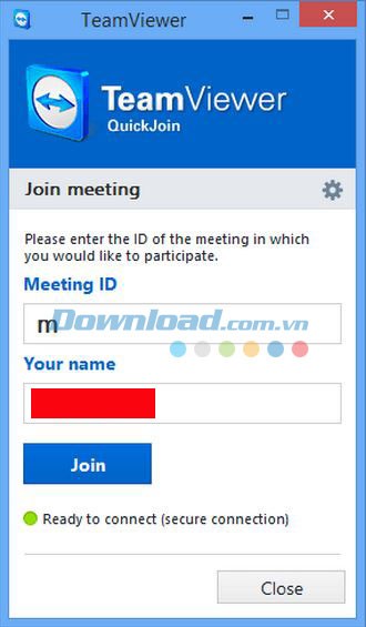 Tham gia vào buổi họp trực tuyến