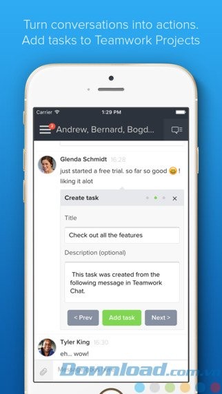 Phân công công việc