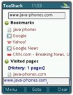 TeaShark (Java) 0.9 Beta - Mobile Browser