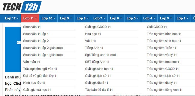 Kho tài liệu học online - giải bài tập SGK