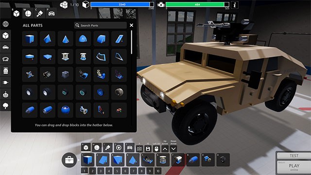 Chế tạo xe đua sáng tạo, trang bị vũ khí và áo giáp trong game Robocraft 2