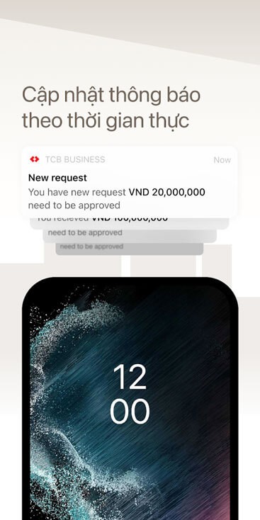 Cập nhật thông báo theo thời gian thực