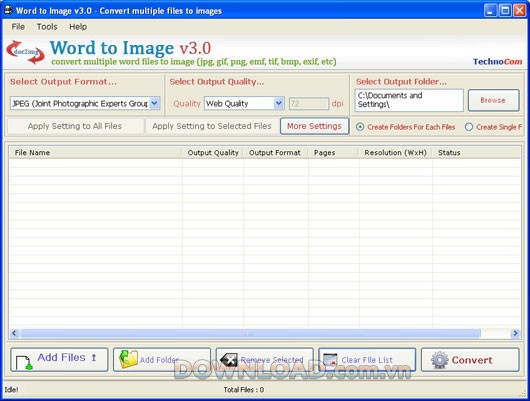 TechnoCom Word To Image Converter