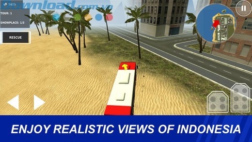 Mô phỏng phong cảnh Indonesia chân thực