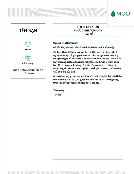 Thư xin việc sáng tạo