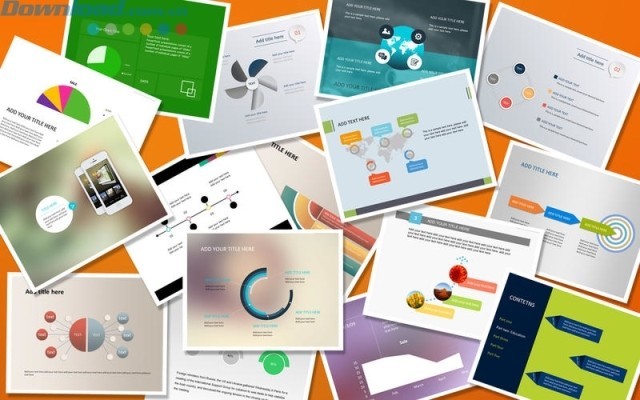 Hơn 400 template cho người dùng lựa chọn