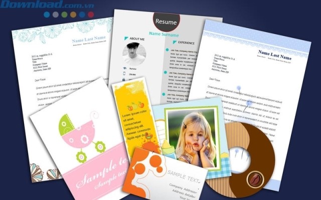 Bao gồm các mẫu template của word, exel, powerpoint