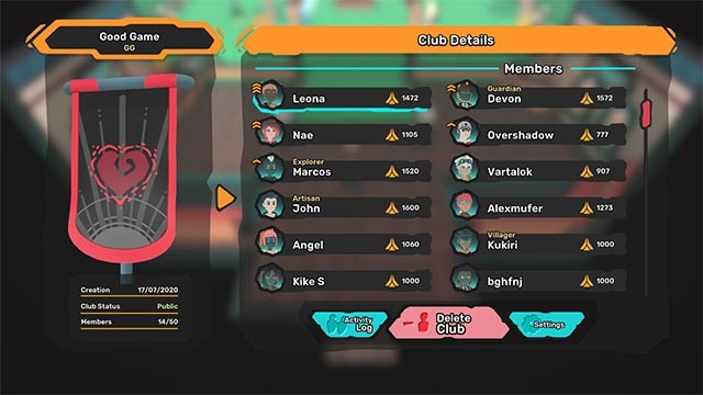 Tạo và quản lý câu lạc bộ với tối đa 50 người trong Tem Tem game