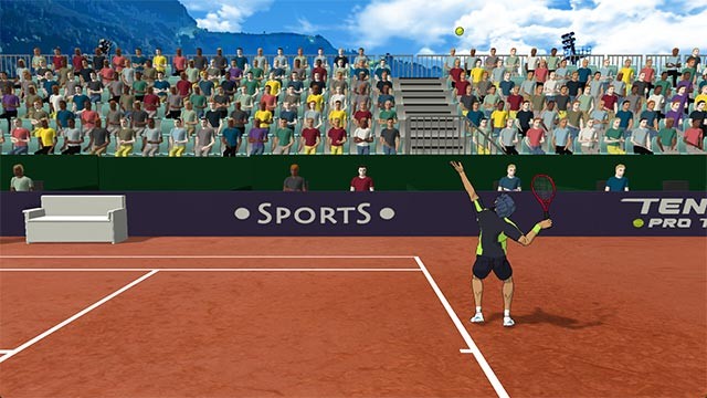 Tennis Pro Tour game sở hữu đồ họa kiểu manga/anime độc đáo