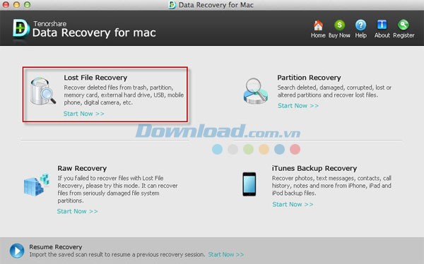 Tenorshare Data Recovery cho Mac