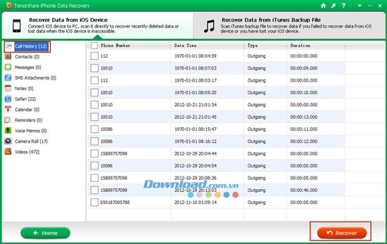 Tenorshare iPhone Data Recovery