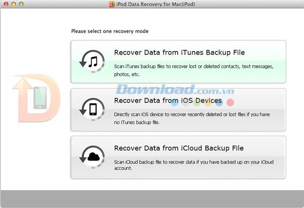 Tenorshare iPod Data Recovery for Mac