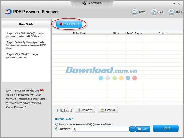 Tenorshare PDF Password Remover