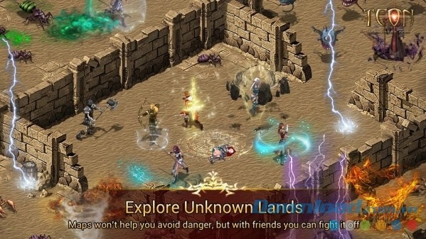 Khám phá nhiều vùng đất vô danh trong thế giới tuyệt đẹp của Teon - No pay-to-win ARPG cho Android