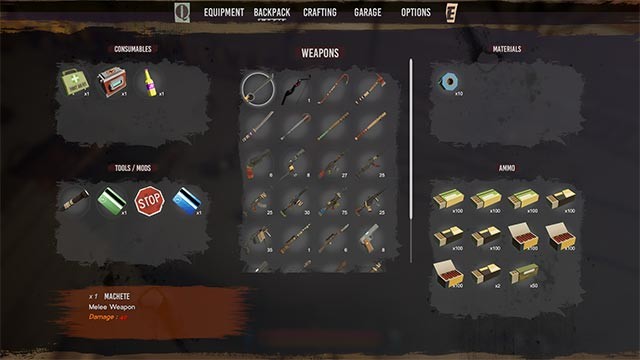 Thu thập tài nguyên để chế tạo vũ khí và công cụ hỗ trợ sinh tồn