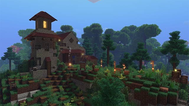 Khám phá thế giới voxel bất tận được tạo ngẫu nhiên theo tiến độ chơi