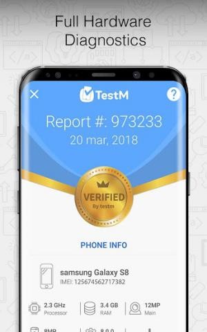 TestM Hardware cho bạn xem các thông số phần cứng đầy đủ