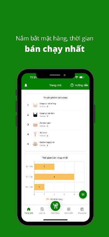 Nắm bắt mặt hàng, thời gian