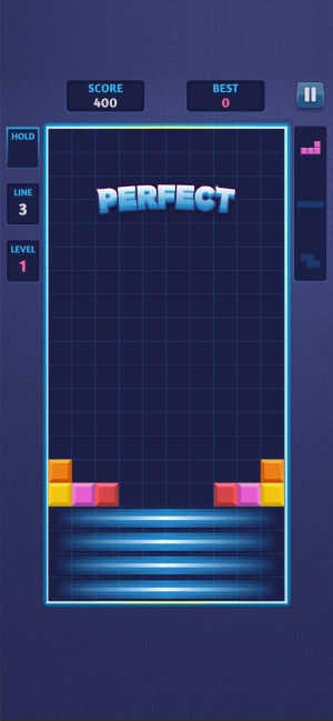 Lấp đầy các hàng để chúng biến mất và ghi điểm