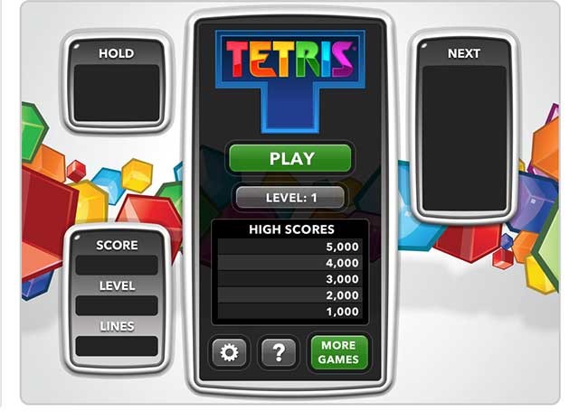 Tetris.com là web chơi game Tetris trực tuyến miễn phí