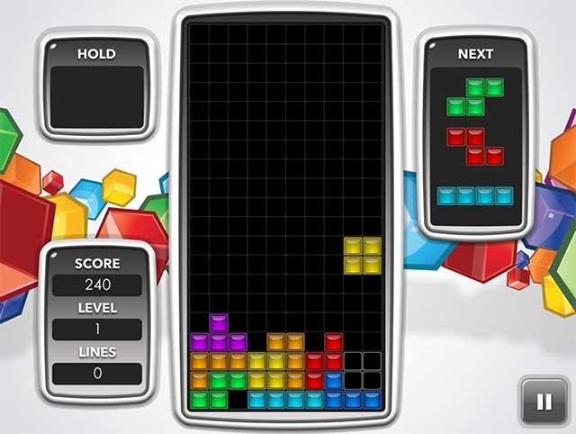 Mục tiêu của Tetris là ghi càng điểm bằng cách xóa các hàng ngang