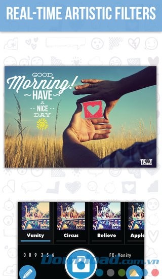 Áp dụng bộ lọc thời gian thực