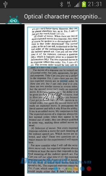 Quá trình quét của Text Fairy