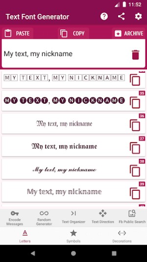 Text Font Generator giúp bạn tạo ra các văn bản độc đáo