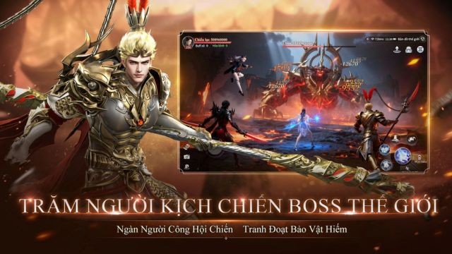 Trăm người kịch chiến boss thế giới, tranh đoạt bảo vật hiếm