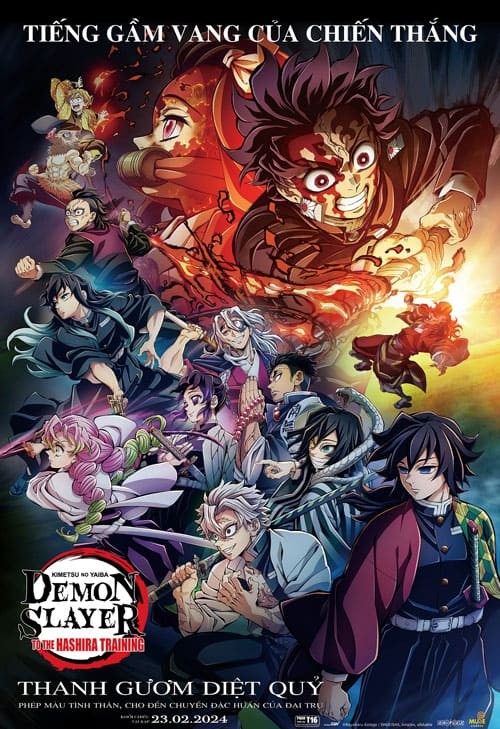 Poster phim Thanh Gươm Diệt Quỷ: Phép Màu Tình Thân, Hành Trình Đặc Huấn Của Đại Trụ