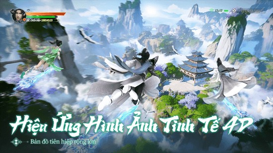 Đồ họa hiệu ứng tinh tế 4D du lịch bản đồ lớn