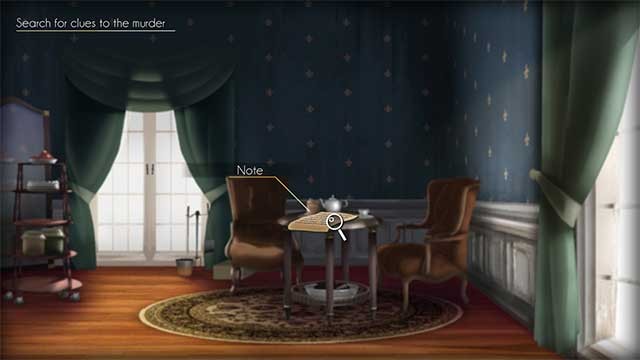 Điều tra các căn phòng trong biệt thự và đưa ra các suy luận của riêng bạn để phá án