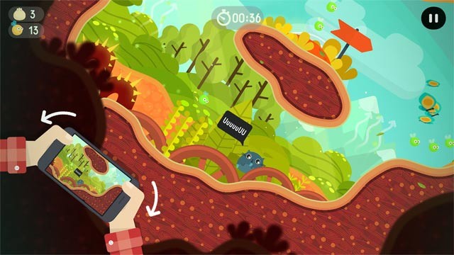 Vượt qua mọi chướng ngại vật và thu thập đồ ăn