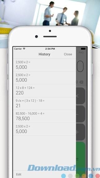 Quản lý lịch sử tính toán
